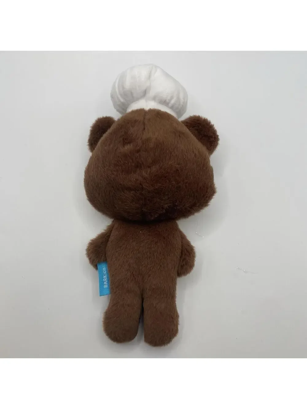 Bark Box Valentine Teddy Barker Bear Chef Hat Dog Toy Squeaker S/M